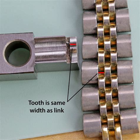 how to remove links off of a rolex|Rolex link removal tool.